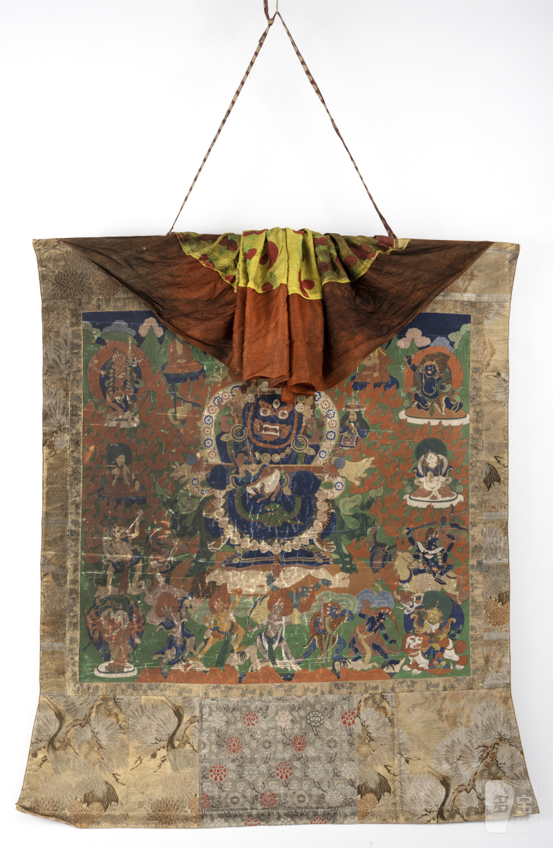 A large thangka depicting Panjaranata Mahakala - 图4